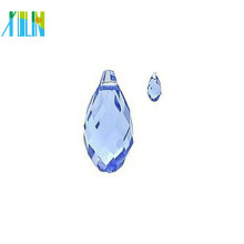 Wholesale glass top drilled drop beads for chandeliers